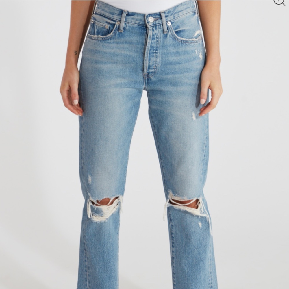 Edwin Kai Deconstructed Straight Leg Jeans